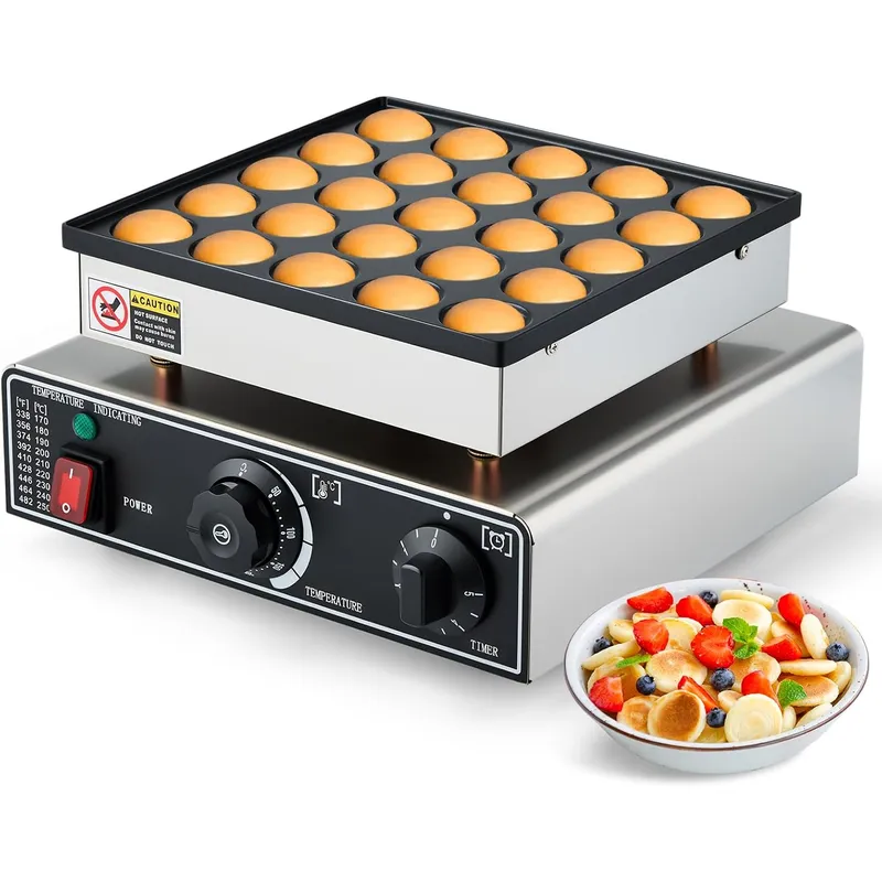Mini Waffle Maker Machine - Mini-Pfannkuchen-Maker Kommerziell 25 Stück Dutch Muffin