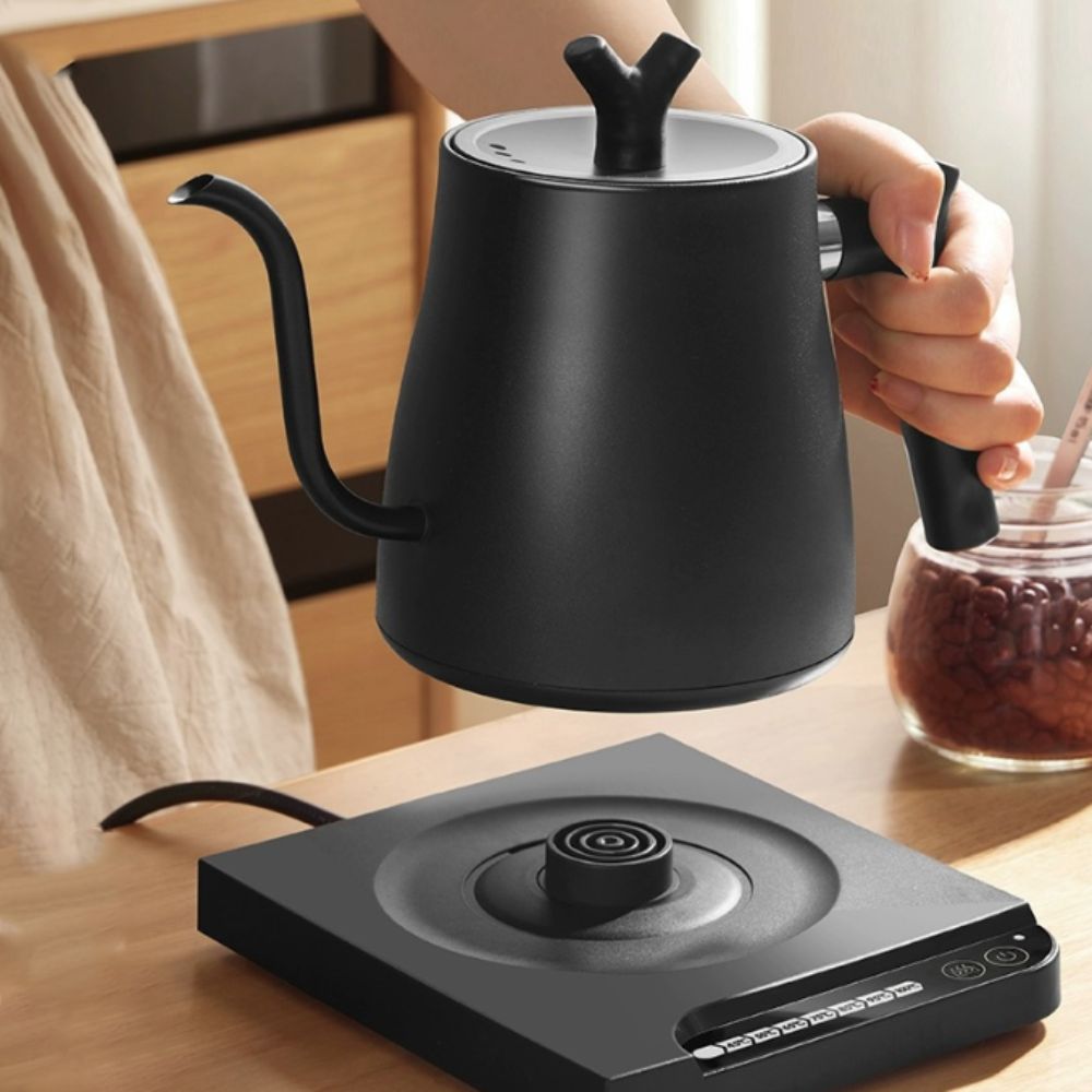 Electric Kettle Temperature Control - 1000ML Schwanenhals-Wasserkocher aus Edelstahl mit Einstellbarer