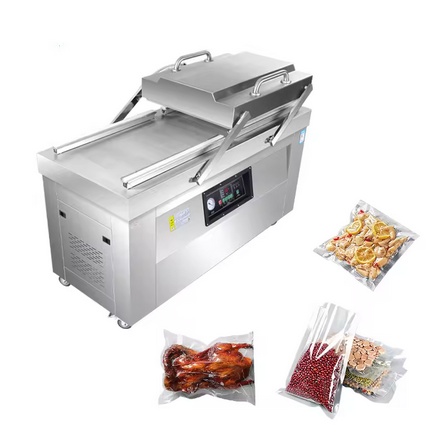 Food Vacuum Sealer Machine - Halbautomatische Große Kommerzielle Doppelkammer-Vakuumiermaschine Kommerzieller Doppelkammer